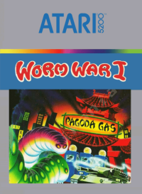Worm War I Atari 5200 US box art